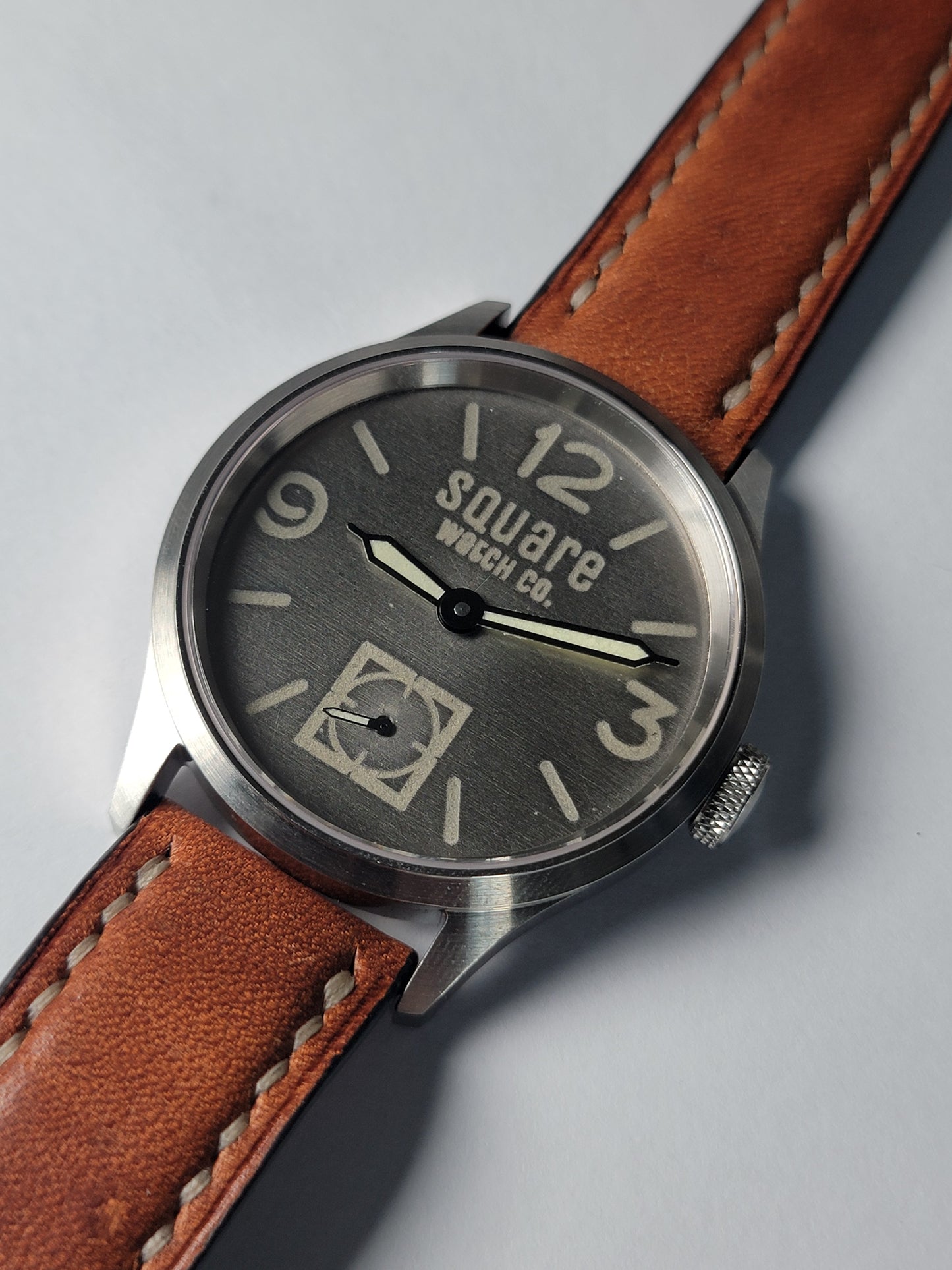 Rawsteel 44 (Lume Filled Indices) - Square Watch Co.
